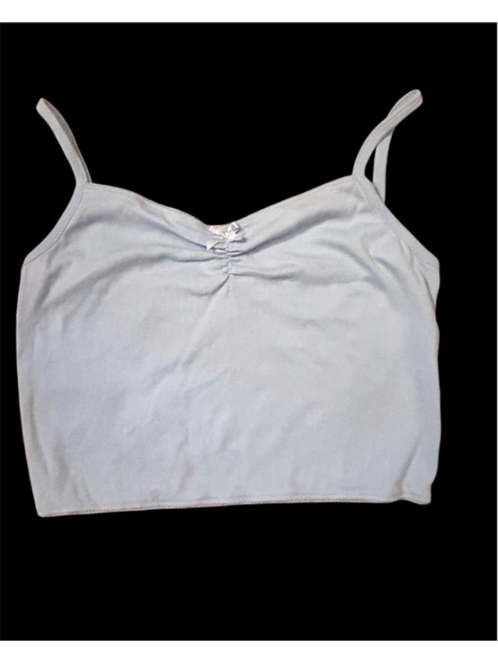 Women's Messy Bun Just Chillin Light Blue Tank Top L